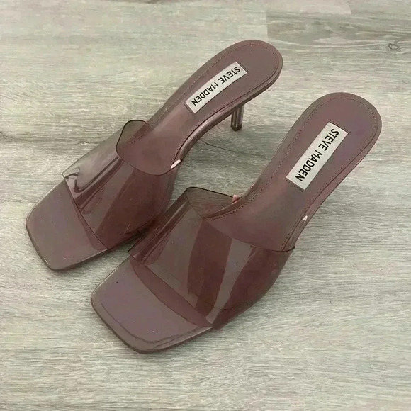 STEVE MADDEN Pance Clear PVC Purple 8 - Picture 2 of 10